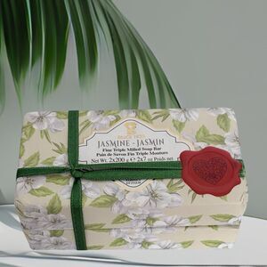 Premium Jasmine - two bars of Fine Triple Milled Soap Bar 7 oz each from Italy